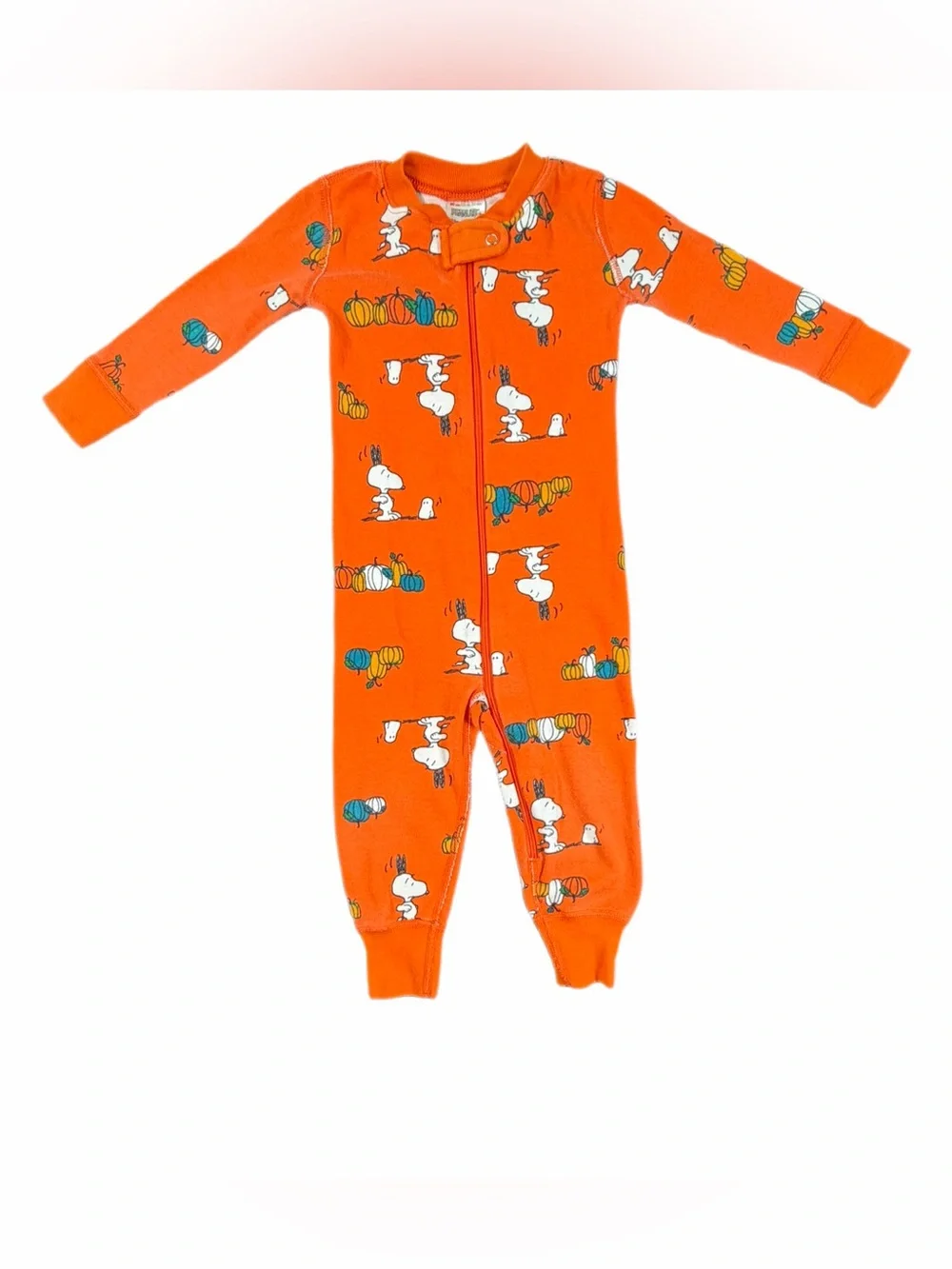 HANNA ANDERSSON x PEANUTS Fall Org Cotton Zip Sleeper - 18-24M